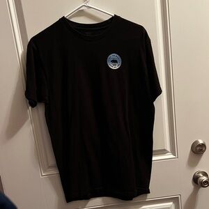 Vans Black Tee with Blue Logo
